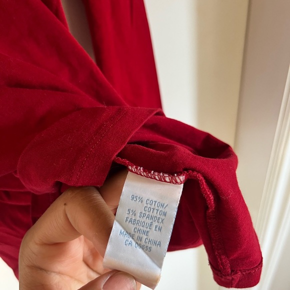 Smart Set Red Long Sleeve Tee - Picture 5 of 5